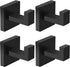 IBosins 4 Pack Towel Hooks Hand Towel Holder for Bathroom Wall Livingroom Bedroom Kitchen Closet Heavy Duty Stainless Steel Hook Hanger for Robe, ...