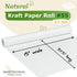 SMART&CASUAL 15" x 450" (37.5') Kraft Paper Roll for Art Craft Supplies Gift Wrapping Moving Packing Kids Painting Drawing Paint Easel Poster Char...