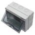 Distribution Protection Box with DIN Rail IP65 ABS Transparent Clear Cover Power mcb Distribution Box for Circuit Breaker Indoor on The Wall 8 Way...