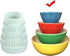 8 Pieces Display Stands for Pyrex Bowls Bowl Stands Bowl Display Stands for Cabinet Organizer Plastic...