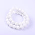 Natural Round Dyed Jade Loose Stone Beads Bulk for Jewelry Making 4MM, 6MM, 8MM, 10MM,12MM (8MM, White Porcelain)...