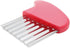 Luomorgo Stainless Steel Potato Crinkle Cutter Knife Carrot Wavy Knife French Fry Slicer Vegetable Wavy Chopper Knife, Pink...