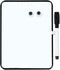 Magnetic Dry Erase Board for School Locker, 6" x 8", Black Framed with Marker and 2 Magnets - Small Whiteboard for Classroom, Home, Office, Travel...