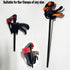 4 Pack Bar Clamp Wall Hanger Wall Storage Clip Bar Clamp Wall Rack Wall Mount Storage Utility Hooks, for Bar Clamp and other woodworking tools, Ha...
