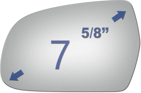 JZSUPER Side Mirror Glass fit for Audi A3 A4 A5 Quattro, RS5 S4 S5 Driver Left Side LH Flat, Including Adhesive (2010-2017)...