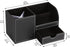 KINGFOM Desk Organizer Office Supplies Caddy Pu Leather Multi-function Storage Box Pen/Pencil,Cell phone, Business Name Cards Remote Control Holde...