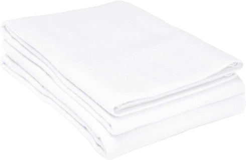 Superior Flannel Cotton Pillowcase Bedding Set, Set Includes: 2 Pillow Covers, Solid Contemporary Bedroom Accent, Modern Traditional Soft, Breatha...