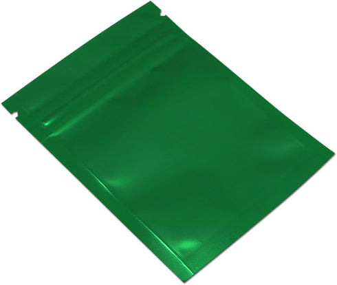 FERENLI 100 Pcs Mylar Zipper Lock Food Storage Bag Matte Aluminum Foil Airtight Bag with Front Window Plastic Packaging Pouch for Zip Flat Heat Se...