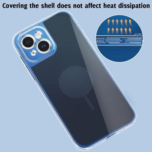 Phone Cooler, 2pcs Heat Tranfer C-Film Tape Thermal Pads Heat Sink Thermal Stickers Cooling Pads Compatible with iPhone 13/14/15/Pro(6.1inch Scree...