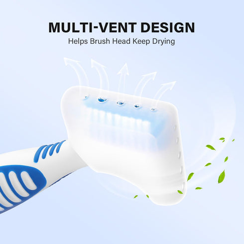 Anbbas 2pcs Silicone Denture Brush Cover Fit Most Denture Toothbrushes...