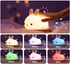 Cute Kids Night Light Night Lamp Night Lights for Kids Bedroom Toddler Baby Portable Silicone Battery Led Nightlight Nursery (Cute Bunny)...