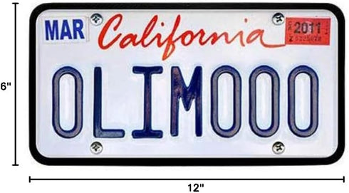 Stainless Steel License Plate Durable Car Tag Holder Backing Reinforce Bracket (Black)...