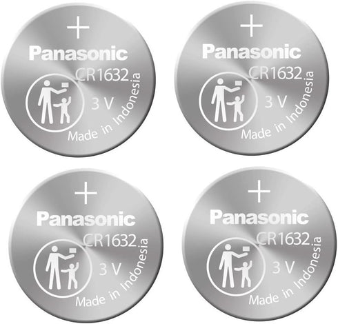 4pcs Panasonic CR1632 CR 1632 3v Coin Lithium Battery, REMOTE KEYLESS ENTRY TRANSMITTER FOB Battery...