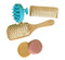 BeNat. Hair Care Bundle. 5-Pack. (1) Shampoo Bar, (1) Conditioner Bar, (1) Bamboo Comb, (1) Wooden Hair Brush, (1) Scalp Massager....