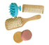 BeNat. Hair Care Bundle. 5-Pack. (1) Shampoo Bar, (1) Conditioner Bar, (1) Bamboo Comb, (1) Wooden Hair Brush, (1) Scalp Massager....