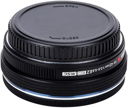 Rear Lens Cap & Body Cap Set Compatible for Panasonic GX9 GX85 Camera, for Olympus EM10II EM5II kit Micro 4/3 DSLR Camera + Micro 4/3 Mount Lens F...