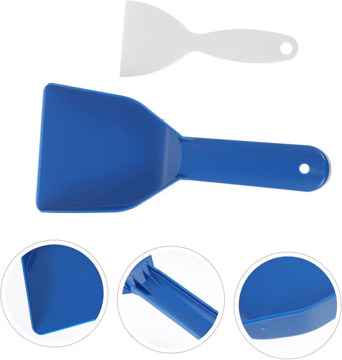 2pcs Snow Blower Ice Remover Snow Remover Fridge Ice Removal Shovel Handheld Defroster Deicing Tool Refrigerator Ice Scraper Plastic Ice Shovel Ic...