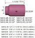 RIVERWELD TIG Gas Lens Collets Boby 13N24 45V26 (3/32" & 2.4mm Orifice) Ceramic Cup 54N14#8 (1/2") 54N01 TIG Gas Lens Insulator for QQ300 DB SR CK...