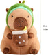 Kids' Plush Toy Pillows Capybar Plush Toy Soft Capybar Plushie Pillow Capybar Stuffed Animal Plush Toy 11.8in (Color : Green)...