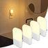 Night Light LED Auto Dusk to Dawn Sensor Light for Kitchen, Bedroom, Kids Room, Hallway, Stairway, Painting Plug in Dimmable Nightlights Lamp Brig...