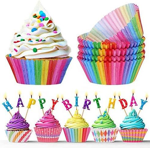600PCS/Set Muffin Cupcake Paper Cups Cake Forms Cupcake Liner Baking Muffin Box Cup Case Party Tray Cake Mold Decorating Tools...