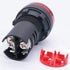 220V 20mA Energy Saving LED Indicator Light Installation Hole Size 22mm (7/8 inch) White Blue red Green yellow15pcs...