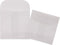 60 Pieces 6x6cm/2.36x2.36inch White Translucent Butter Paper Envelope Bag, Small Bag for Jewelry Ring Tag Photo...