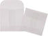 60 Pieces 6x6cm/2.36x2.36inch White Translucent Butter Paper Envelope Bag, Small Bag for Jewelry Ring Tag Photo...