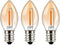 Tsunetani-C7 Edison LED Filament Mini Night Light Bulbs 0.5W Equivalent to 5 Watt Incandescent - E12 Candelabra Base 2200K Ultra Warm White for Ho...