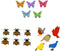 Dress It Up Enchanting Nature-Inspired Buttons & Embellishments Set - Bees, Birds & Butterflies - Perfect for Crafts, DIY Projects, and Sewing Ent...