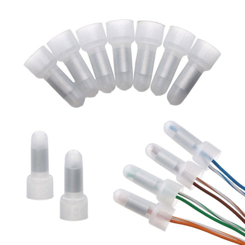 1000 PCS CE1 Closed end Wire Connector,Insulated Terminal Closed End Crimp Caps Electrical Wire Cable Terminals Connectors Set AWG 22-16...