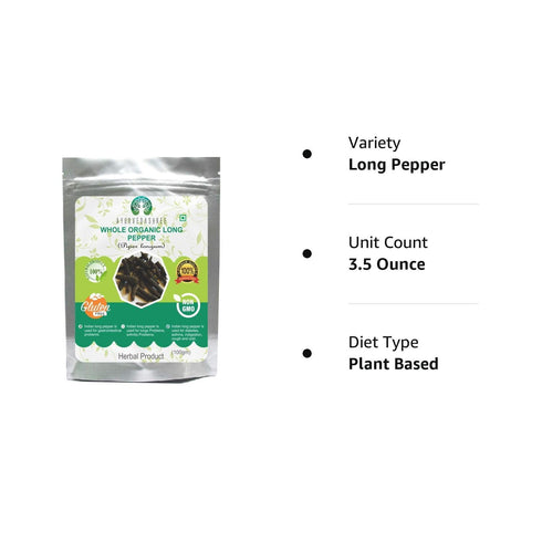 AYURVEDASHREE Whole Long Pepper Best Indian Long Pepper (Pippali) 100 Gm Pack...