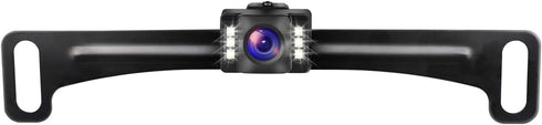 GLK Car Backup Camera HD Rear View Camera License Plate Backup Camera with Wide View Angle 6 LED Night Vision Waterproof Front & Back up Camera, G...
