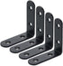 Corner Brace 2.56" x 2.56" L Brackets Black Right Angle Bracket 90 Degree Bracket -4pcs...
