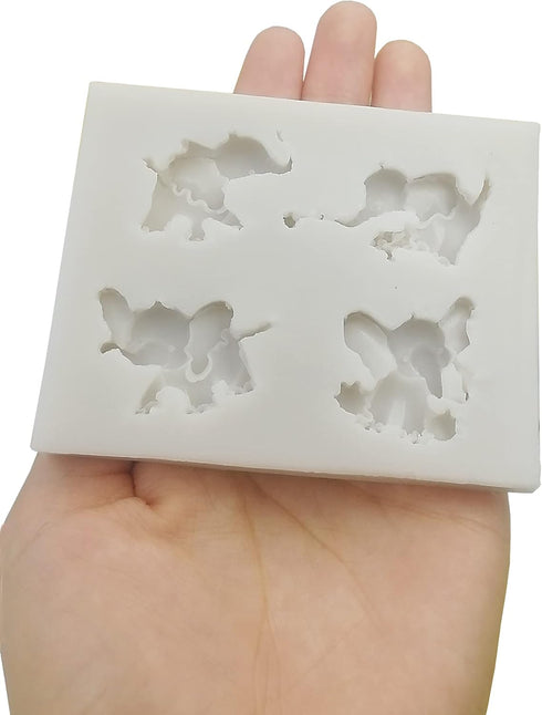 Cute Elephant Silicone Molds Mini Elephant Chocolate Mold for DIY Chocolate Candy Cookie Desserts Sugarcraft Baby Shower Fondant Mold Cupcake Topp...