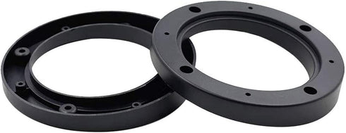 2Pcs Auto Car Truck 4" Dia Universal Black Plastic Speaker Spacer Adaptor Ring Mounting Bracket...