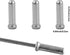 100 Pcs Cable End Crimps, Bike Cable End Caps, Alloy Road Mountain Bikes Brake Tips Shifter, Silver,with Storage Box...