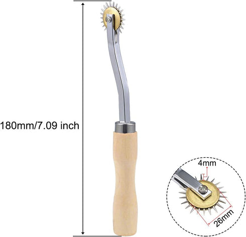 uxcell Leather Craft Over Stitch Wheel, Precise Pointed, High Grade Steel Needle-Pointed Tracing Wheel- Pattern Making, Pattern Tracing...