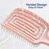 Detangling Hair Brush, 2 Pcs Curved Vent Hair Brush For Blow Drying For Thick,Curly,Long Hair, Wet Brush Detangler Quickly Detangles and Smooths h...