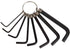 8 pcs Hexagon Key Wrench Set with Keychain Allen Wrench Bike Repair Tool, L Shape, Wrench Size: 1.5mm, 2mm, 2.5mm, 3mm, 3.5mm, 4mm, 5mm, 6mm (Blac...