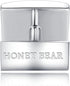 HONEY BEAR Square Cufflinks for Mens Steel Business Wedding Gift Silver...