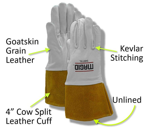 MAGID Roadmaster 5407 Goatskin Leather TIG Welding Glove - 11/2XL (1 PR)...