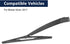 X AUTOHAUX 315mm 12" Car Rear Windshield Wiper Blade Arm Set for Nissan Kicks 2017...