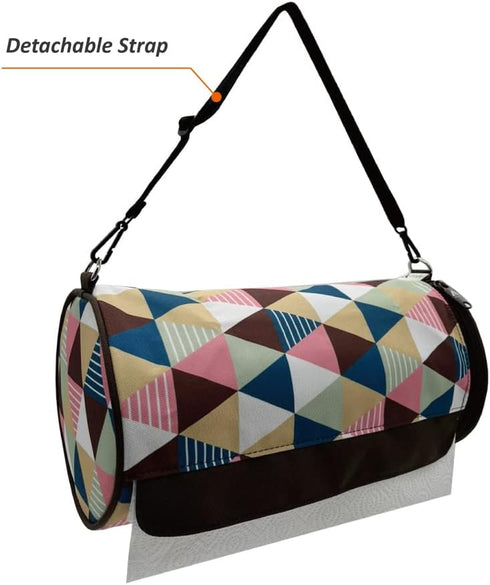 Olve Kitchen Paper Towel Holder Hanging Paper Towel Dispenser Cover for Kitchen, Camping Outdoor (Brown)...