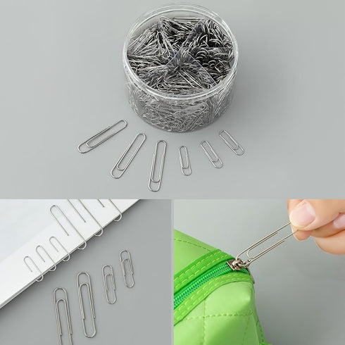Paper Clips Colorful, 750PCS Small Medium and Jumbo?1.1 inch & 1.3 inch & 2 inch?, Durable and Rustproof, Large Great for Office School Organizing...