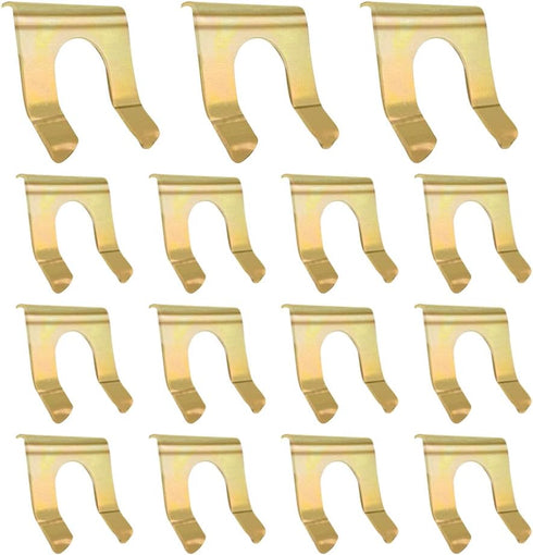 15 Pieces Brake Line Clips,Metal Brake Line Retainer,Brake Line Retaining Clip,U Shaped Brake Hose Clips Replacement,Brake Cable Clip Brake Hose L...