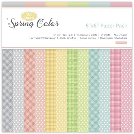 Pink Spring Colors Theme Scrapbook, DIY Album Paper, Hand Account, Greeting Card Making Background Paper Craft Supplies Painting Decoration Travel...