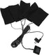 Electric Clothes Heating Pads, 5Pcs Portable USB Heater Pads Set, Adjustable Temperature Heating Pad for Clothes Seat Bed, Waterproof Fiber Heatin...