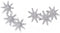 3 Star Constellation Ear Climber Crawler Earrings White Gold Plating...