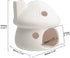 AnRui Fish Tank Decortation Cute Ceramic Mushroom Mini House Aquarium Decor Betta Cave Hideout Ornament Accessories for Small Fish, Shrimp, White...